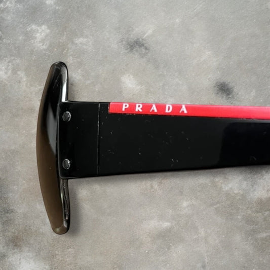 2000s Prada Sport Wraparound Chunky Sunglasses