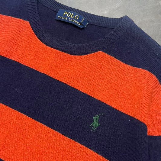 2000s Ralph Lauren Merino Wool Striped Knit Jumper
