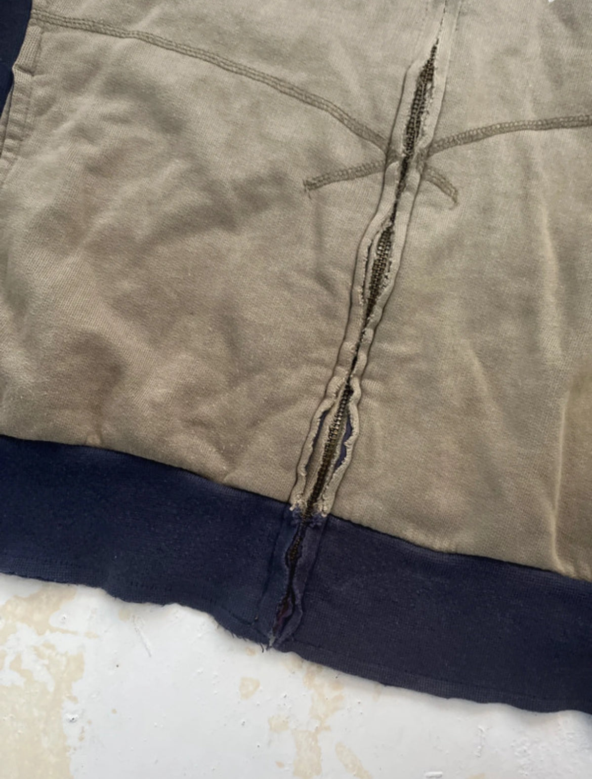 00s Armani Jeans Spell-out Technical Panelled Hoodie