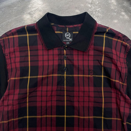 FW2012 Alexander McQueen Tartan Panelled Polo
