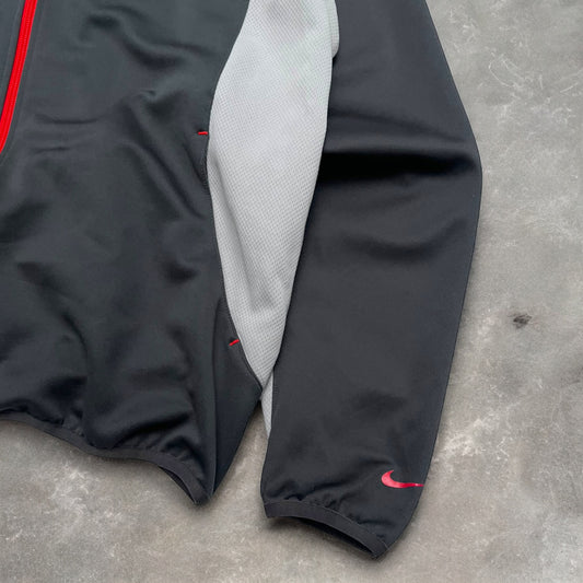 2000s Nike MP3 Technical Grey/Red Zip Up Jacket