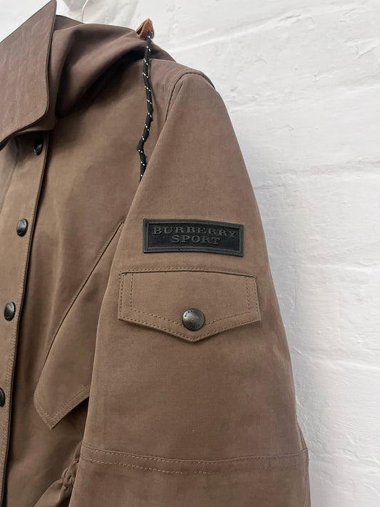 SS13 Showroom Sample Burberry Sport Nubuck Sniper Hood Jacket