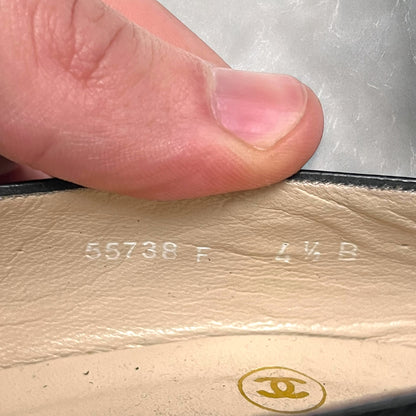 2000s Chanel Leather Mid Heel Pumps