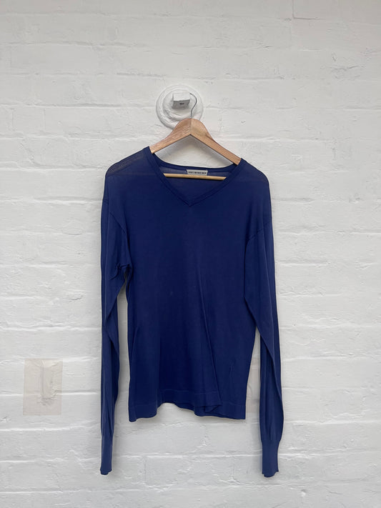 SS97 Issey Miyake Men V-Neck Knit Jumper