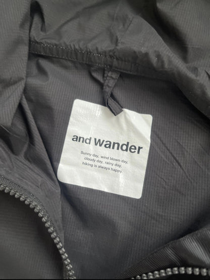 And Wander Pertex Contrast Stitch Technical Windcheater Jacket