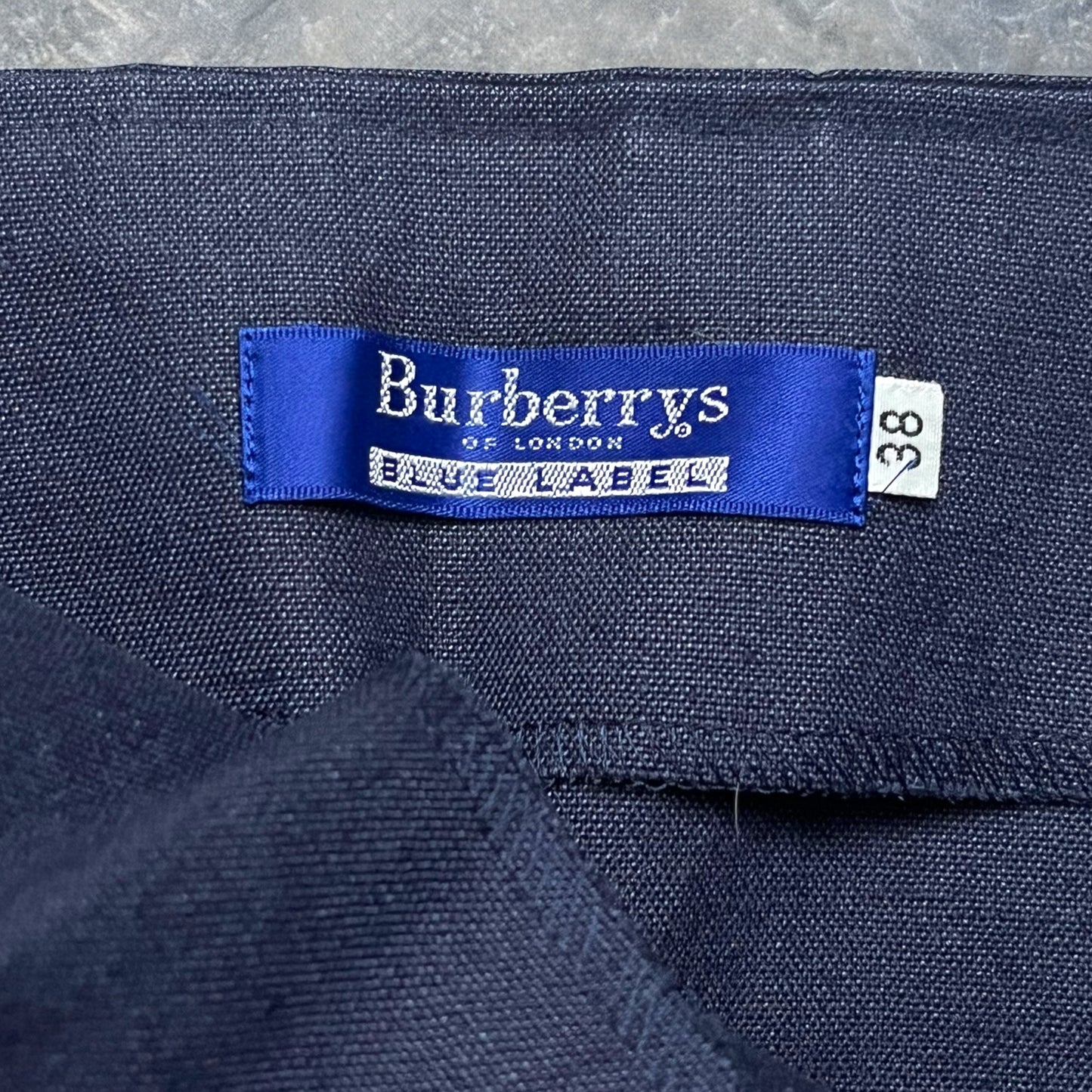 2000s Burberrys Blue Label Navy Short Skirt