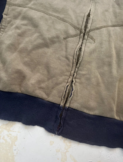 00s Armani Jeans Spell-out Technical Panelled Hoodie