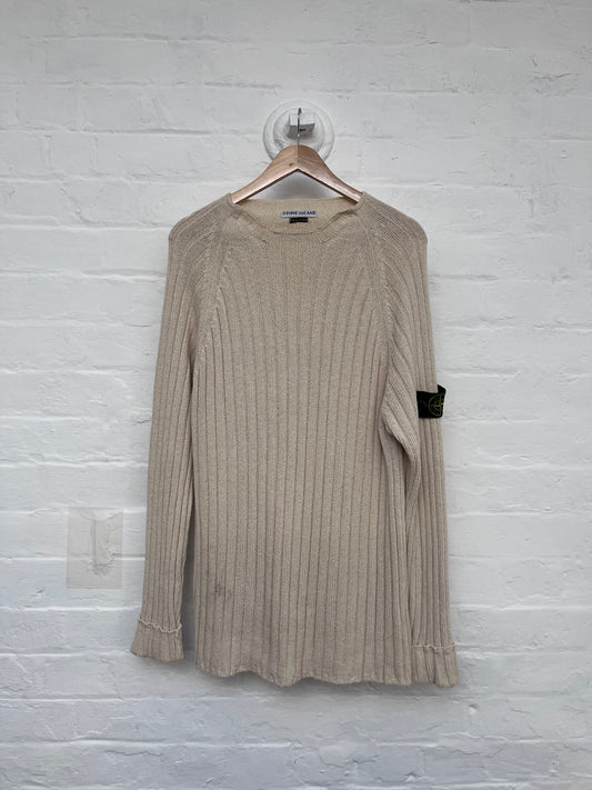 FW’97 Stone Island Green Edge Ribbed Knit