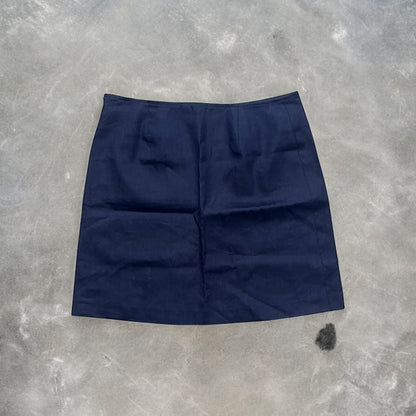 2000s Burberrys Blue Label Navy Short Skirt
