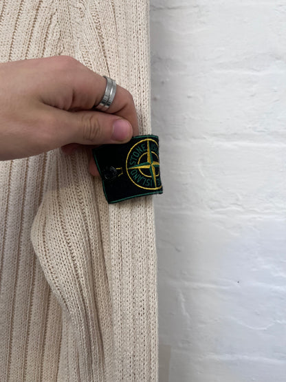 FW’97 Stone Island Green Edge Ribbed Knit