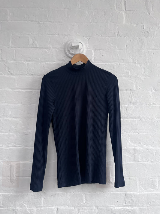 SS96 Alexander McQueen Ribbed Mock neck Long-sleeve