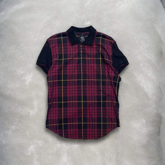 FW2012 Alexander McQueen Tartan Panelled Polo