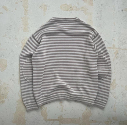 FW2016 Prada Mainline Striped Panelled Heavyweight Cotton Knit