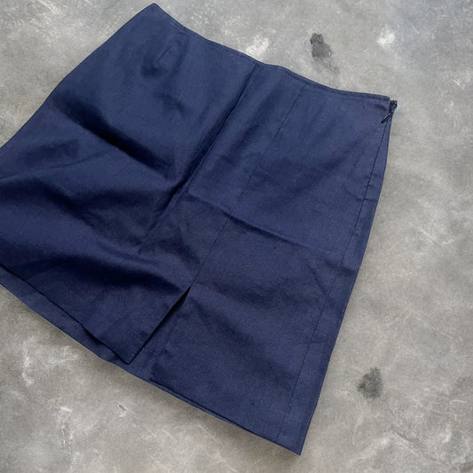 2000s Burberrys Blue Label Navy Short Skirt