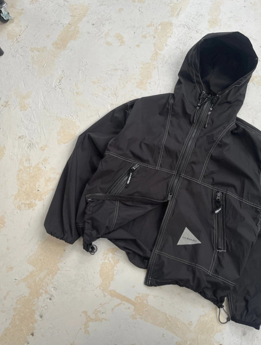 And Wander Pertex Contrast Stitch Technical Windcheater Jacket