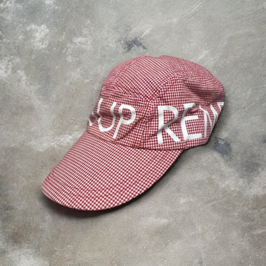 SS2008 Supreme Houndstooth Plaid Military/Cycling Style Cap