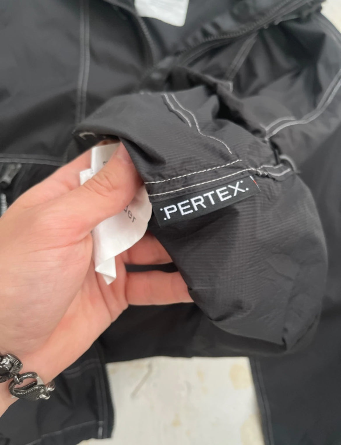And Wander Pertex Contrast Stitch Technical Windcheater Jacket